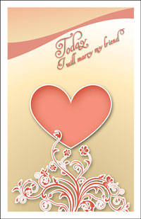 Wedding Program Cover Template 9A - Graphic 2